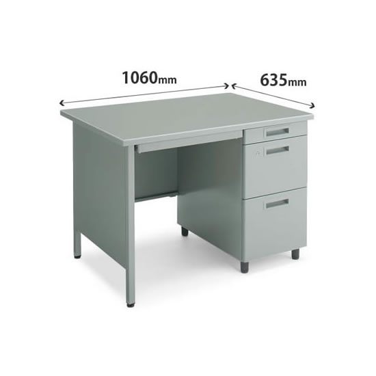 SD-SR6S3PN3 コクヨ 旧JIS 片袖机 6号 パネル付 グレーの通販【法人