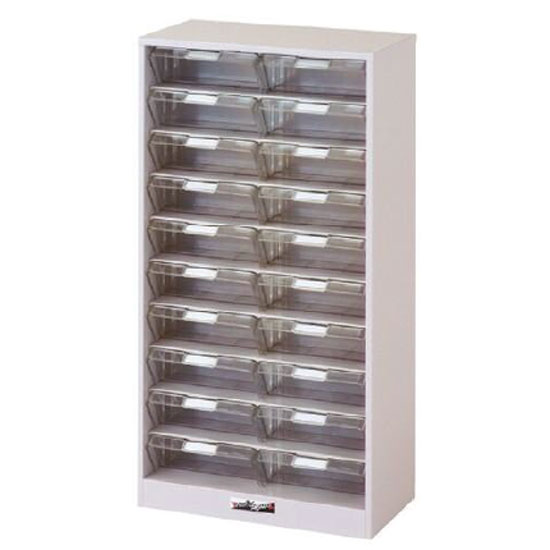 PK-210L 山金工業 パーツキャビネット 大20個 2列10段の通販【法人