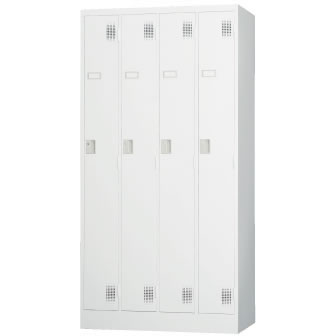 TLK-S4 豊國工業 4人用ロッカー シリンダー錠 ホワイトグレーの通販