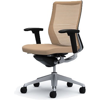 CQ81GR-FSH1 オカムラ コーラル ミドルバック 背メッシュ ブラック