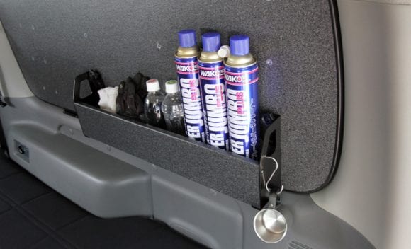 ESツールトレーとESケミカルトレーを組み合わせて収納スペースを確保