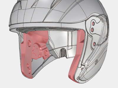 新製品】空力をさらに追求し、風の巻き込みを軽減するシールドを搭載