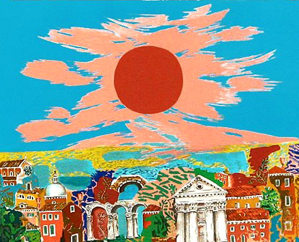 絹谷幸二 旭日ベネツィア | 絵画など美術品の販売と買取 | 東京・銀座