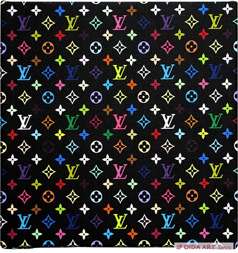 村上隆 monogram mini multicolore – black | 絵画など美術品の販売と