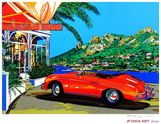 鈴木英人 コートダジュールの小高い丘 | 絵画など美術品の販売と買取