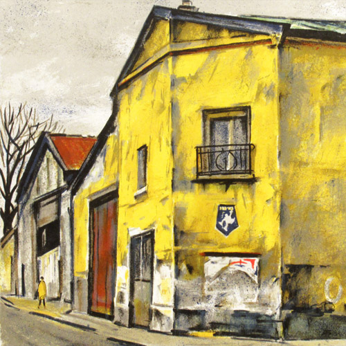 荻須高徳 ミシュラン（黄色い壁の家） | 絵画など美術品の販売と買取