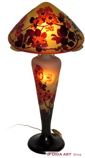 エミール・ガレ 桜文ランプ | 絵画など美術品の販売と買取 | 東京