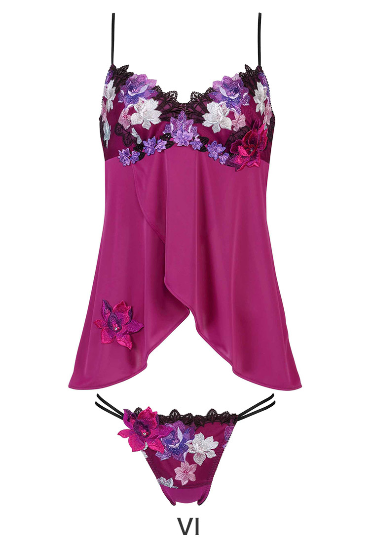 DTJ230｜ワコール サルート 30G セットアップ(キャミ＋Tバック) M/L