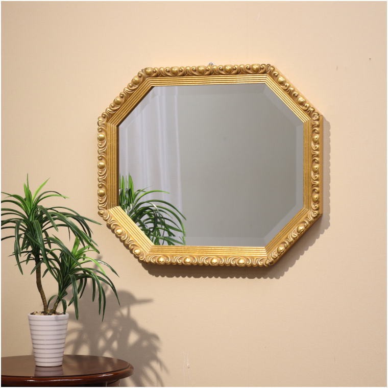 イタリア直輸入 アンティークゴールド仕上げ 58cmx49cm厚み4cm