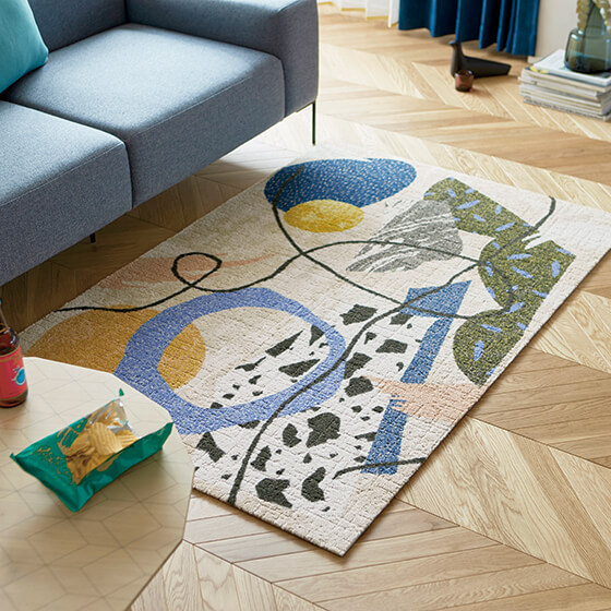 アカルイクラシ | ユニットラグ Unit Rug | おきらくゆか.com 川島織物