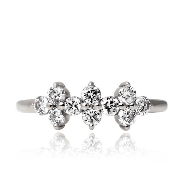 K18/Pt「ブリリアント グロリア」リング｜【オレフィーチェ】Orefice