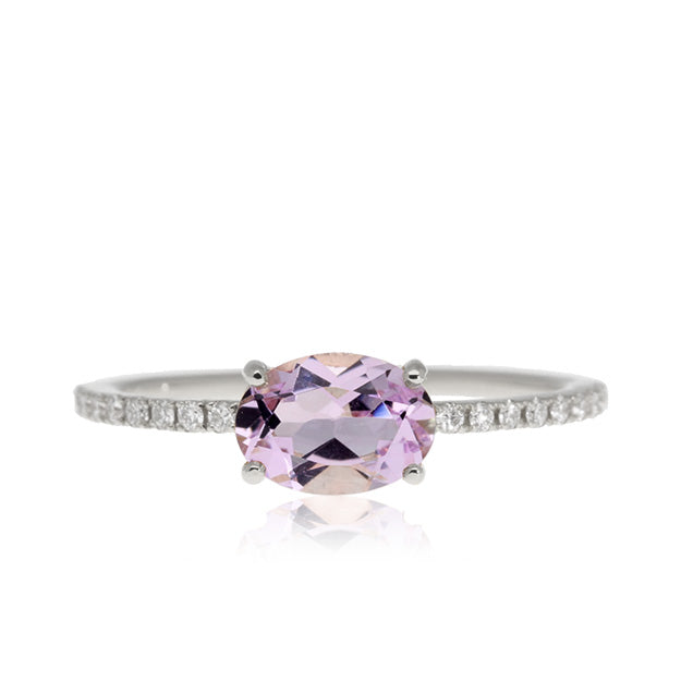 K18/Pt「ローズアメシスト ルファン」リング｜【オレフィーチェ】Orefice