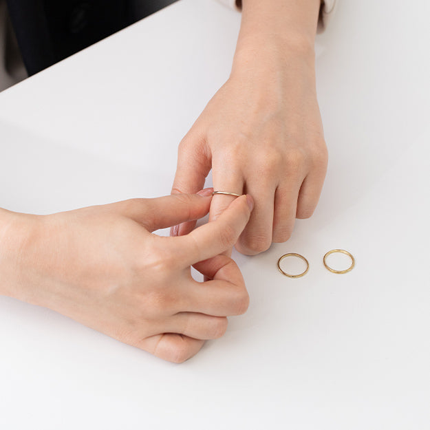 K18/Pt「テテ」リング｜【オレフィーチェ】Orefice