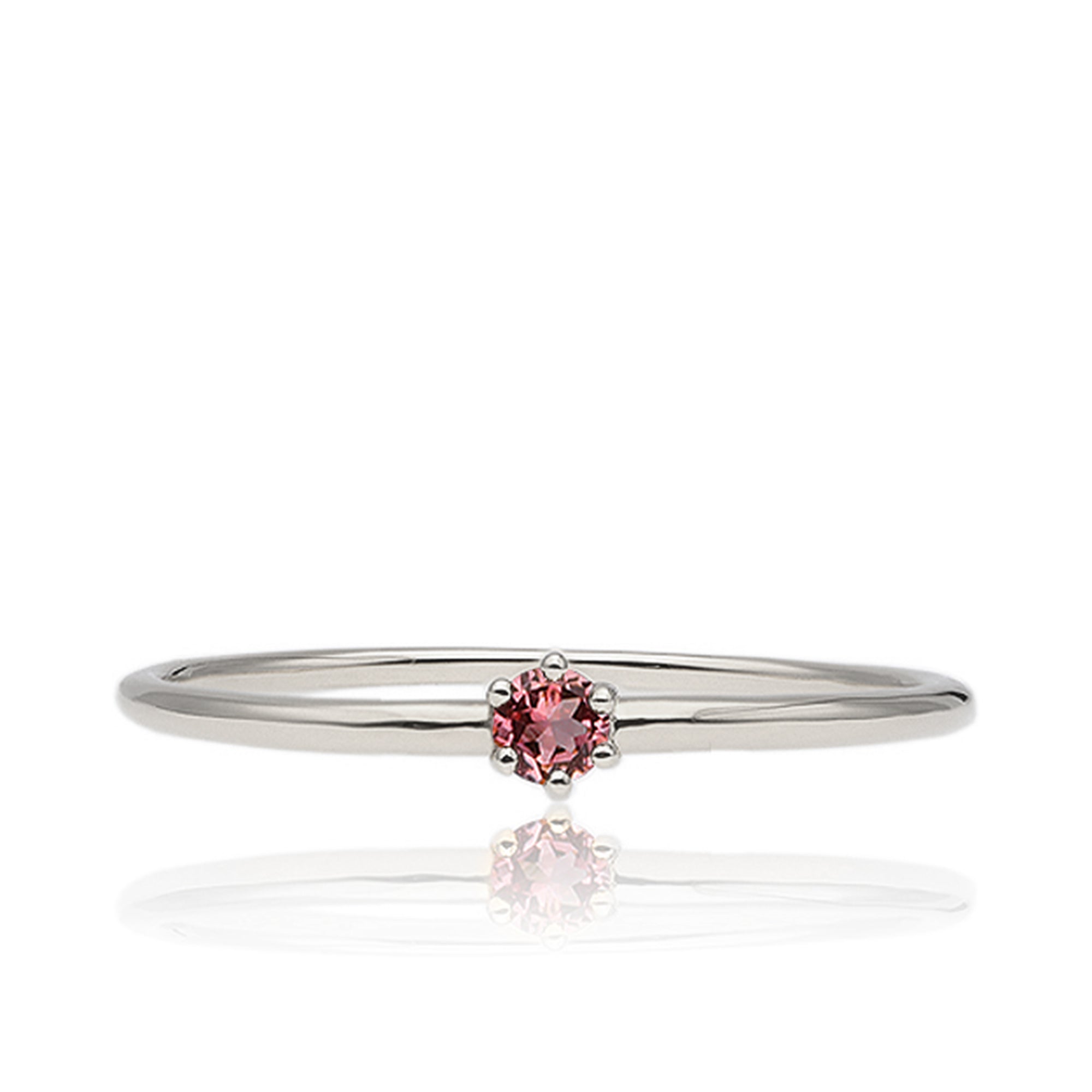 K18/Pt「ピンクトルマリン ミルククラウン」リング｜【オレフィーチェ