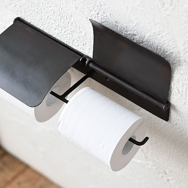 IRON トイレットペーパーホルダー ダブル | ゼネラルストア オルネ