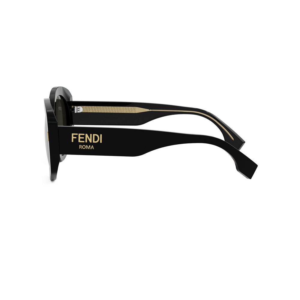 FENDI FE40137I women Black Round Sunglasses – Otticanet USA