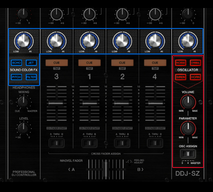 中古品】Pioneer DJ/DJコントローラー/DDJ-SZ※専用ハードケース付き