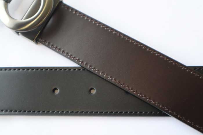 サルヴァトーレ フェラガモ リバーシブル レザーベルト ダークシルバー