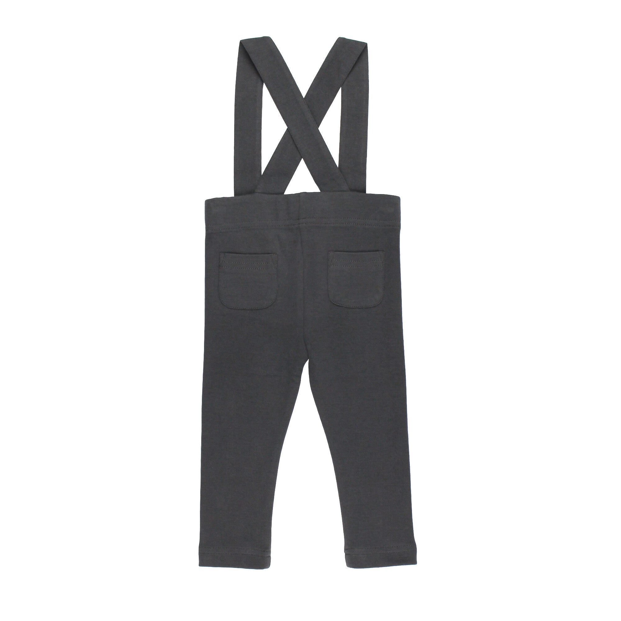 Charcoal | Organic Suspender Pant – L'ovedbaby