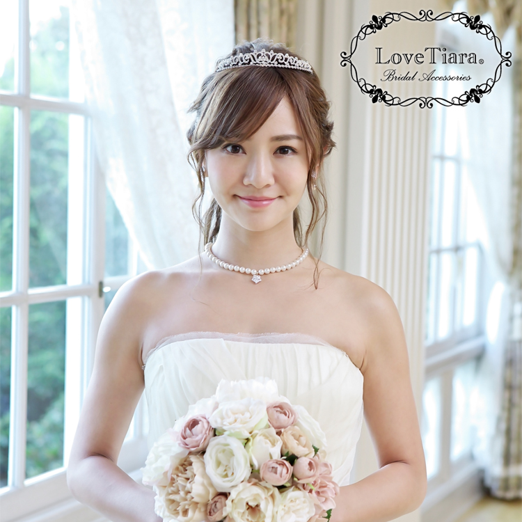 ロイヤルパールティアラ カチューシャ・クラウン パール SHORT（低め