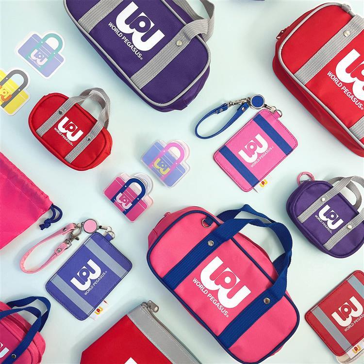 巾着ポーチ ワールドペガサス ピンク(ピンク): ステーショナリー