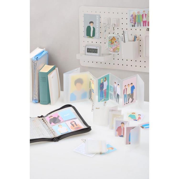 Kept ジャバラカードホルダー ポストカードサイズ グレー(グレー