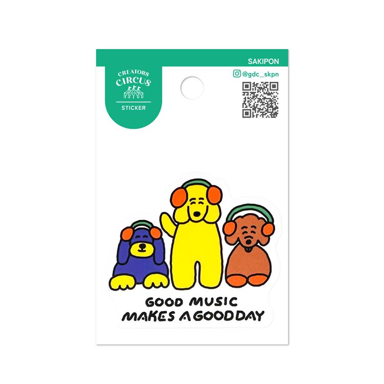 クリエイターズサーカス ステッカー SAKIPON ミュージックドッグス