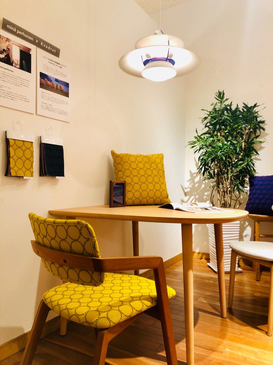 ミナペルホネンの生地で毎日の椅子を模様替え♩ | ボー・デコール新潟