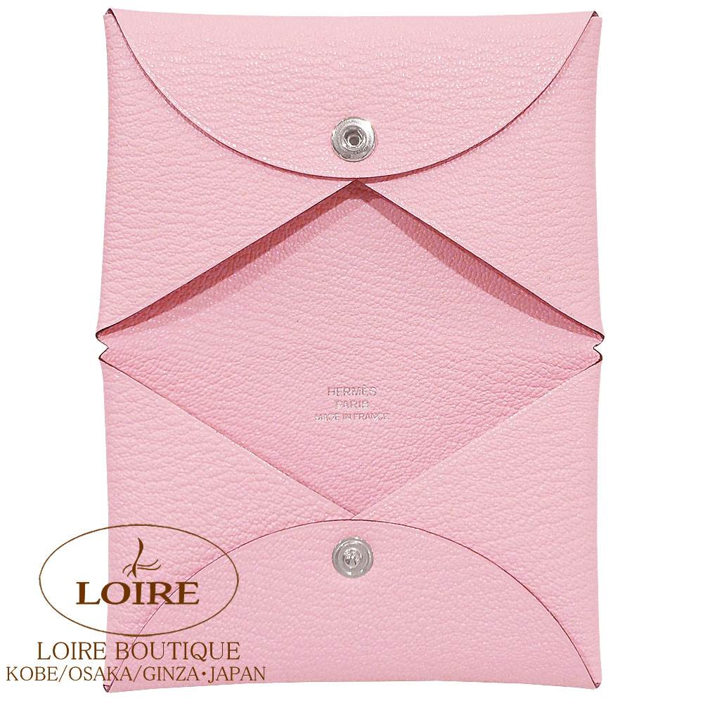 HERMES カルヴィ ローズサクラ エルメス カルヴィデュオ カードケース ローズサクラ (HERMES/カード