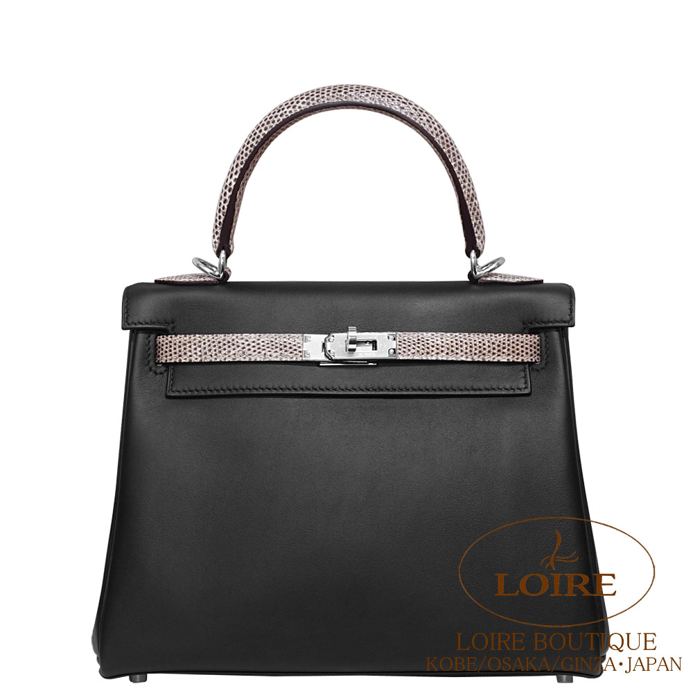 美品 エルメス ラムスキン コンスタンス ケリー 6 グローブ 黒 レディース エルメス ケリー28/外縫い ブラック ボックスカーフ ゴールド金具