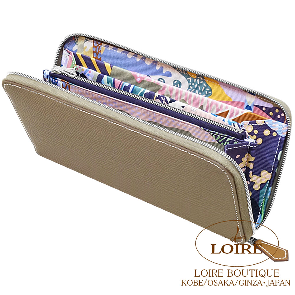 エルメス アザップ ロング シルクイン エルメス アザップ シルクイン ロング ブラック/ オレンジ ヴォー