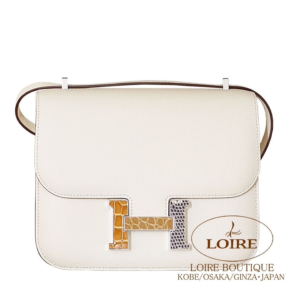 HERMES ホワイト ポロシャツ サイドスリット付き　エルメス　M HERMES（エルメス） ポロシャツ ボタン付 H刺繍 白 ホワイト