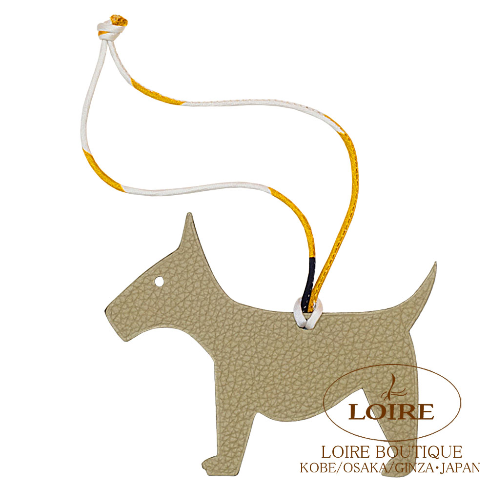 エルメス　バディチャーム　白マルファ　u 刻印　犬 HERMES - 【新品・未使用品】エルメス バディチャーム ブラック 犬