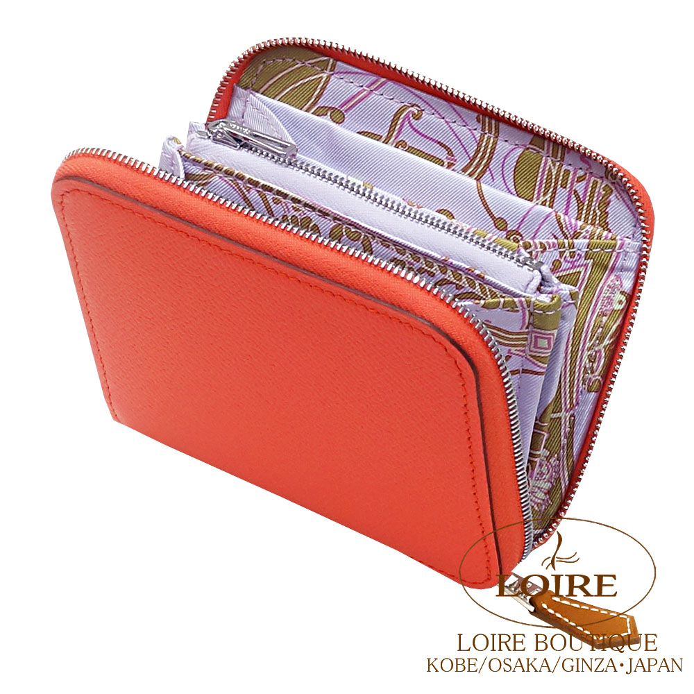 アザップ シルクイン コンパクト ローズテキサス エルメス アザップ シルクイン コンパクト ローズテキサス/ ブルー