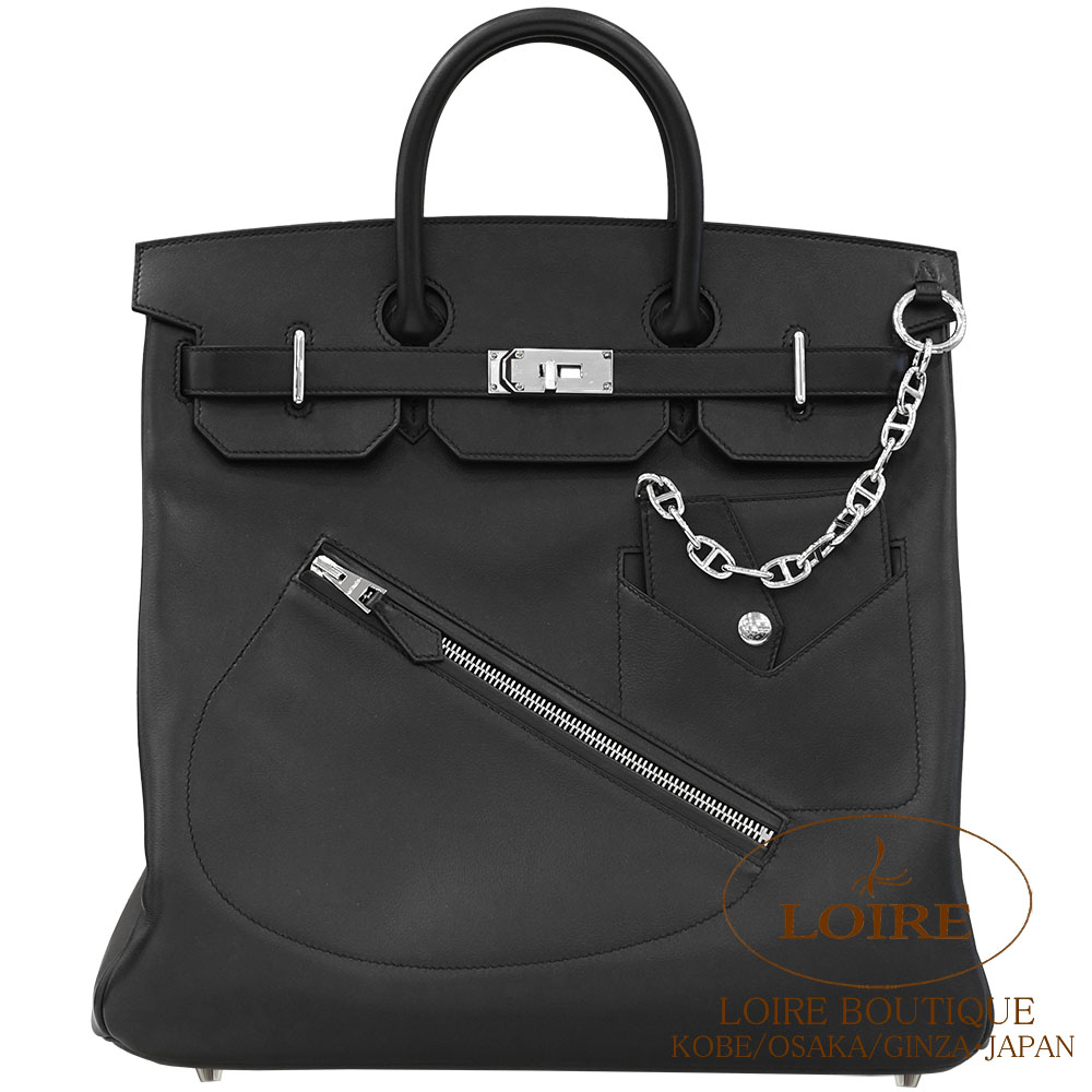 エルメス ブラックブローグレザー オックスフォード Kurt oxford shoe - Black | Hermès USA