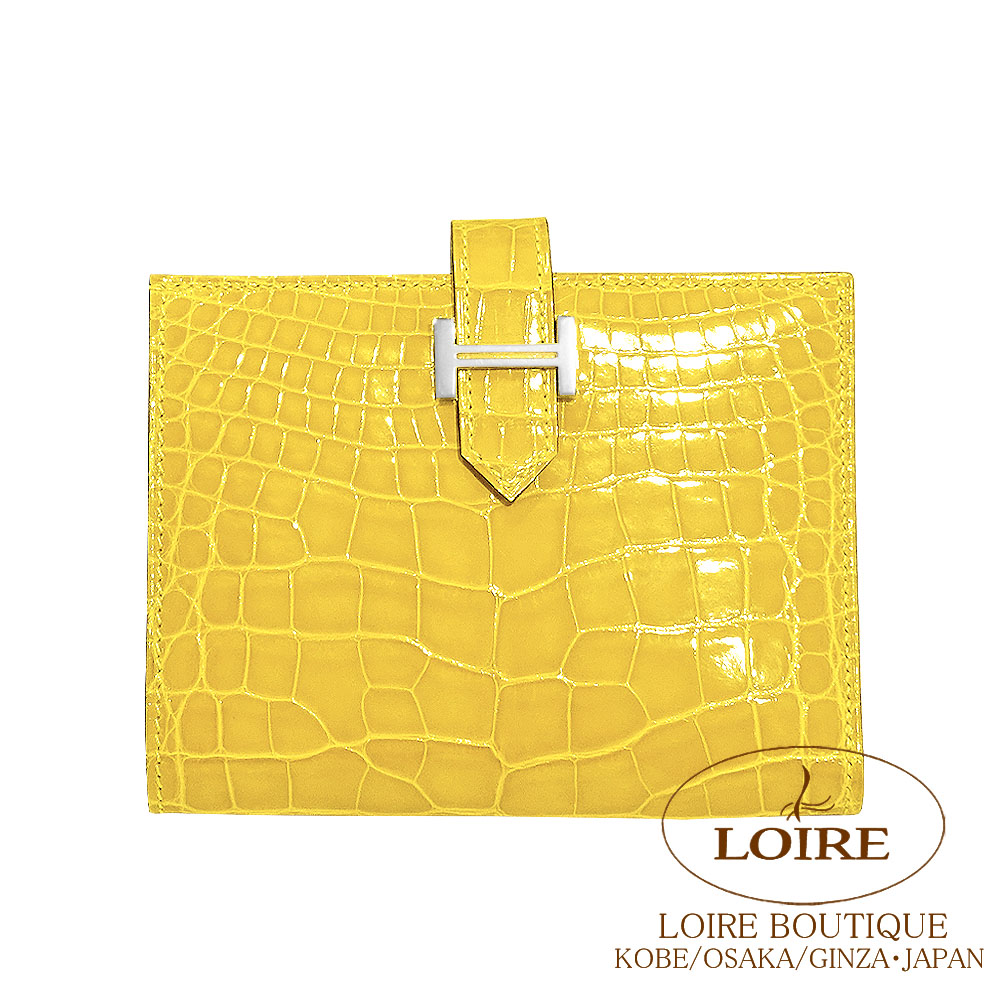 Hashimoto様♡美品♡エルメス べアンスフレ長財布 イエロー アリゲーター 楽天市場】エルメス ベアンスフレ（カラーイエロー）（レディース財布