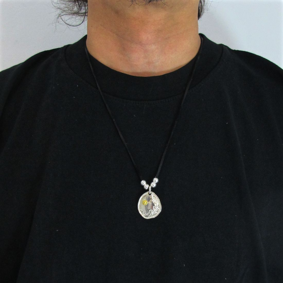 STUDIO T&Y - KARAKUSA Top M with Gold Point S (SILVER) / 24金S