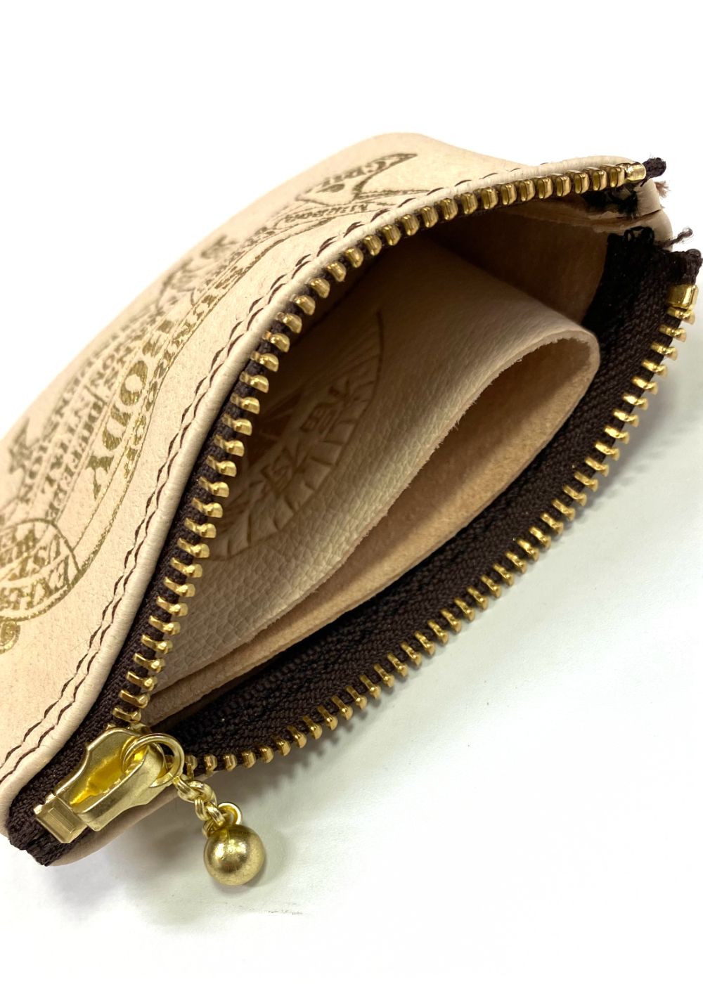 PORKCHOP GARAGE SUPPLY - NEW BIKER WALLET (BROWN×GOLD) / 福禄寿