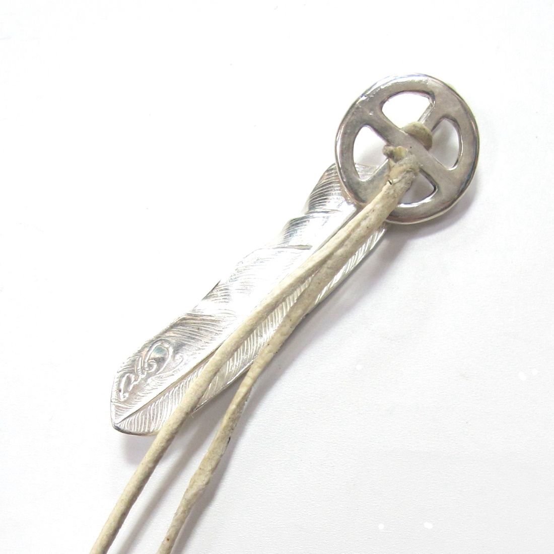 STUDIO T&Y - Feather M with Gold Point S + Medicine Wheel S SET