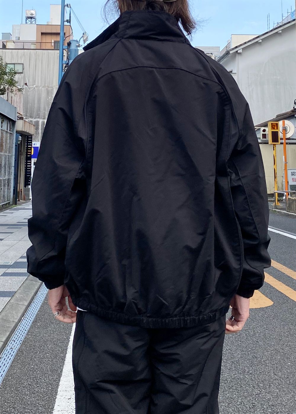 HIDE AND SEEK - Track Jacket (BLACK) / ナイロン トラック