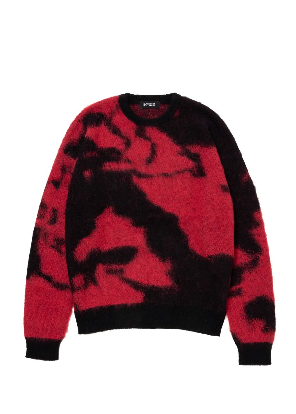 ROTTWEILER - R9 PAINTED KNIT (RED) / クルーネック モヘアニット