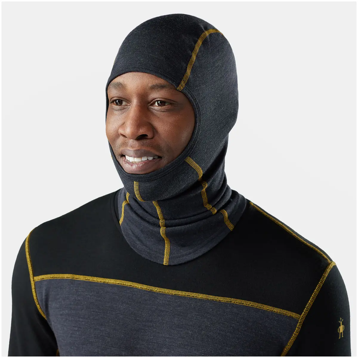 WEB限定】サーマルメリノ バラクラバ(チャコール/ハニーゴールド