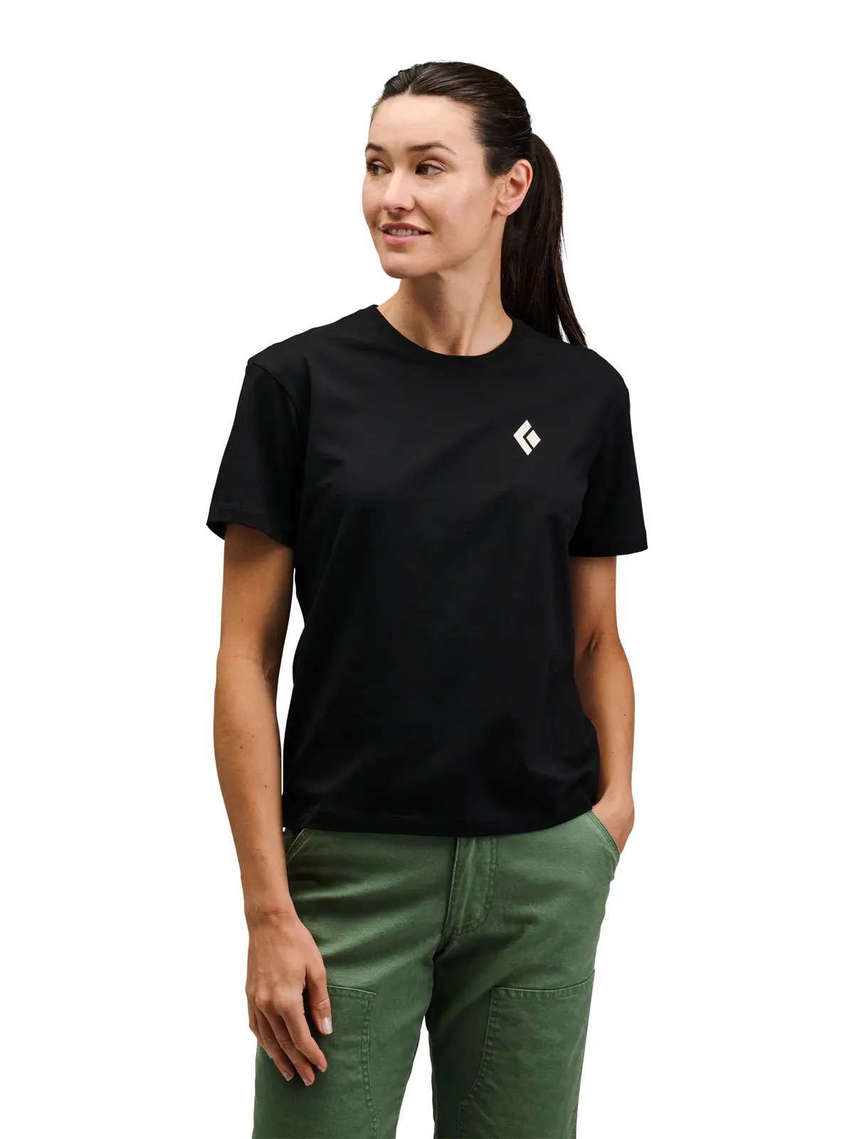 ウィメンズ イクイップメントフォーアルピニストティー(XS ブラック