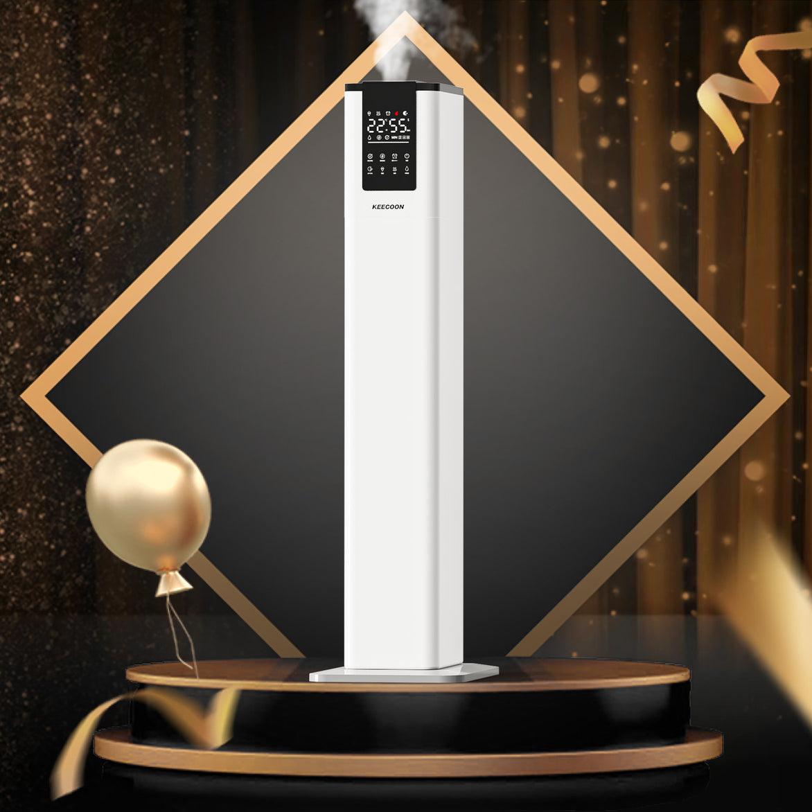 KC-MH-2301W 加湿器 スチーム式 加熱式 +超音波式 加湿器. 大容量13L