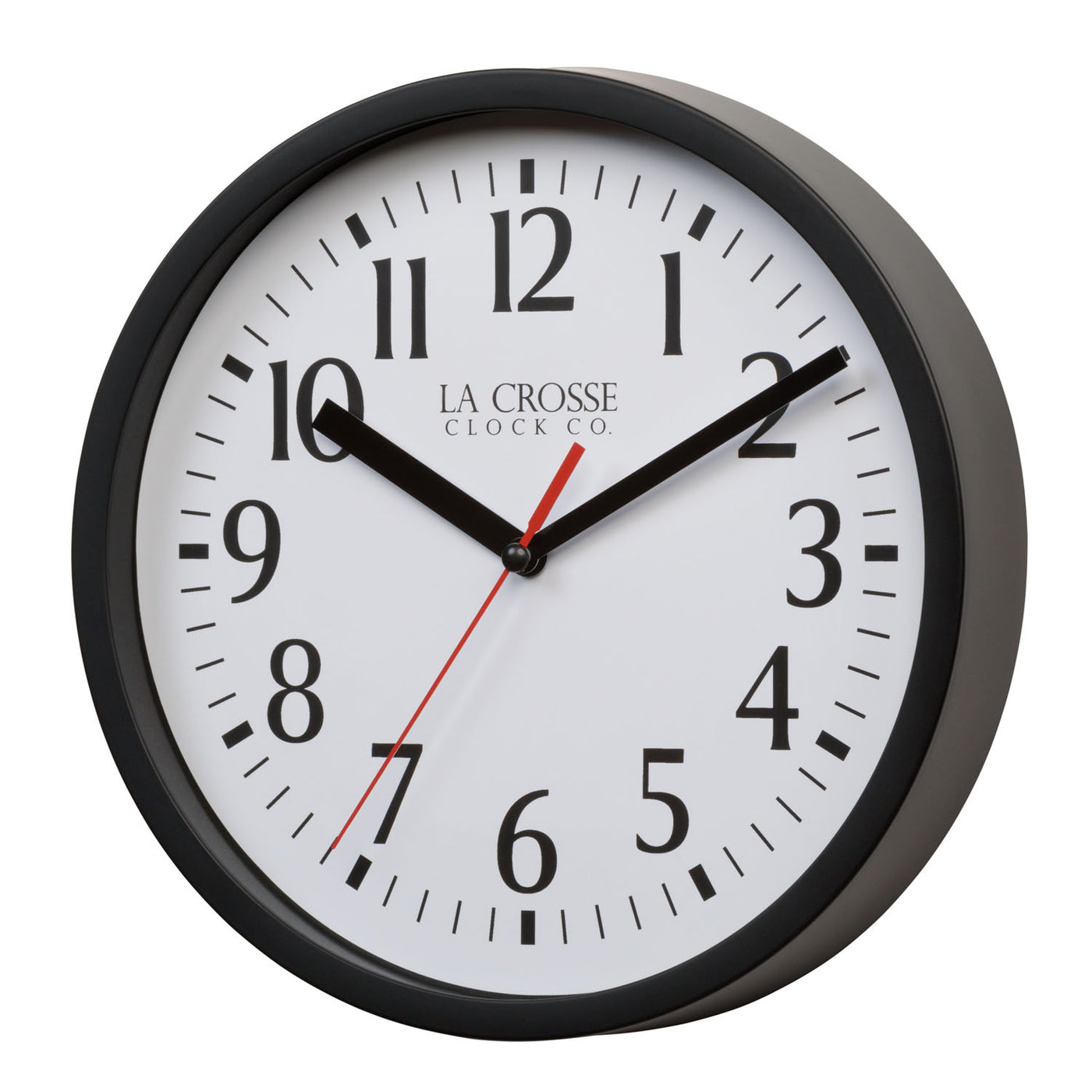 404-3020B 8-inch Basics Analog Wall Clock – Black