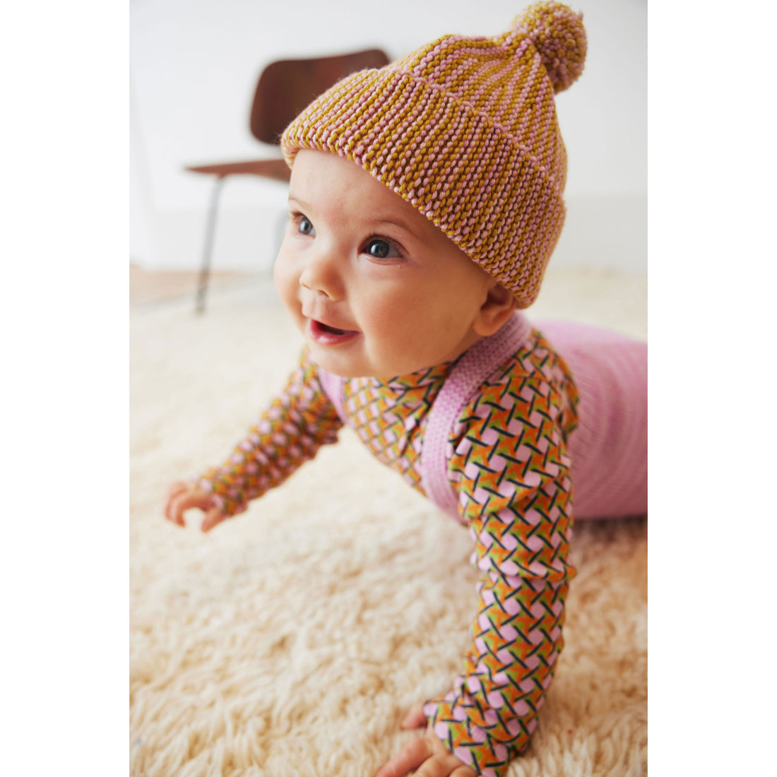 Misha and Puff Pink Lilac Lattice Baby Turtleneck – Ladida