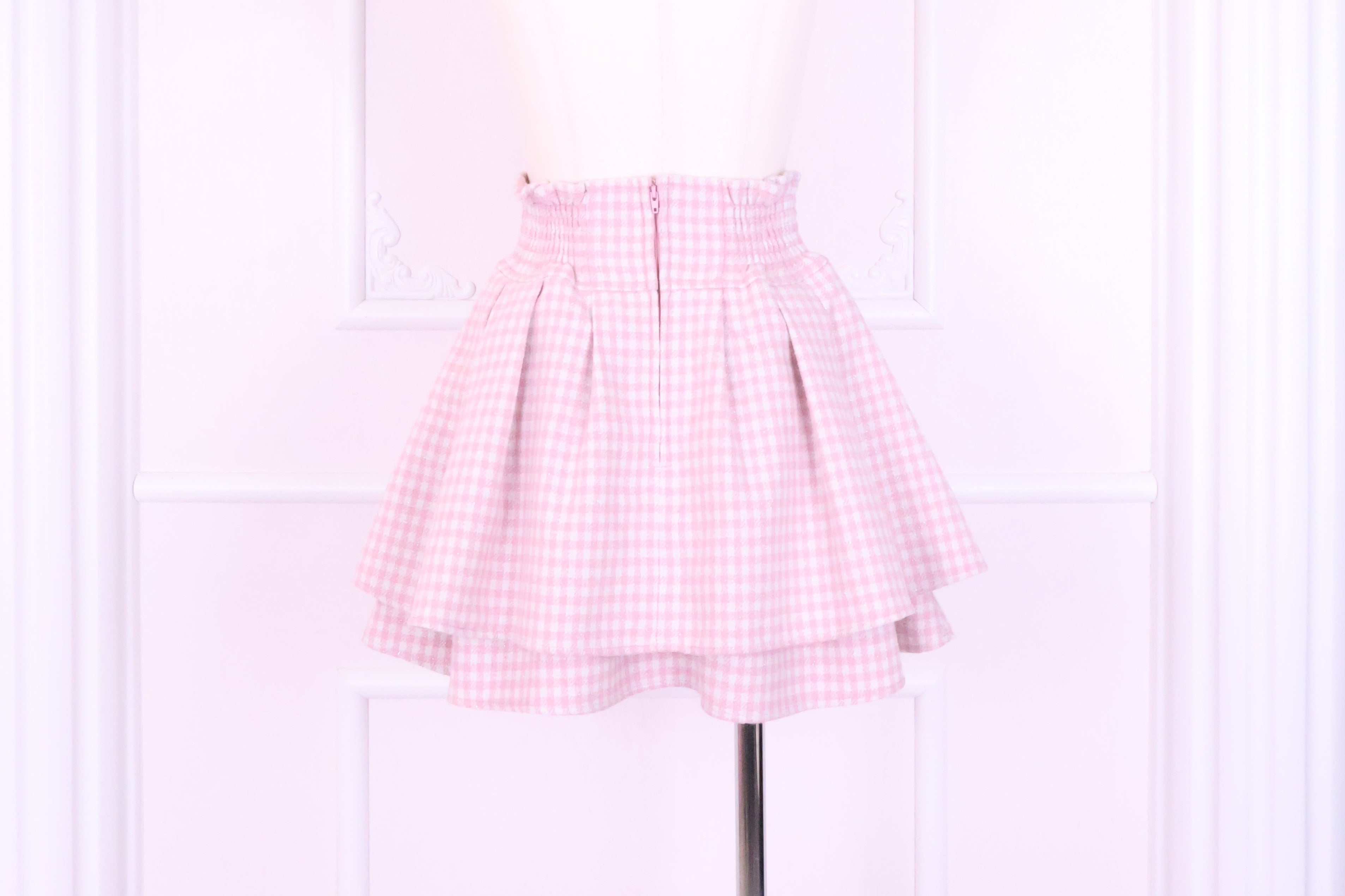 LAFARY closet》ギンガムツイードスカパン- LAFARY ONLINE