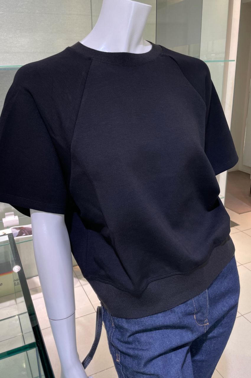 Theory - Double Knit LT N SS Seam Sweatsh / クロップドスウェット