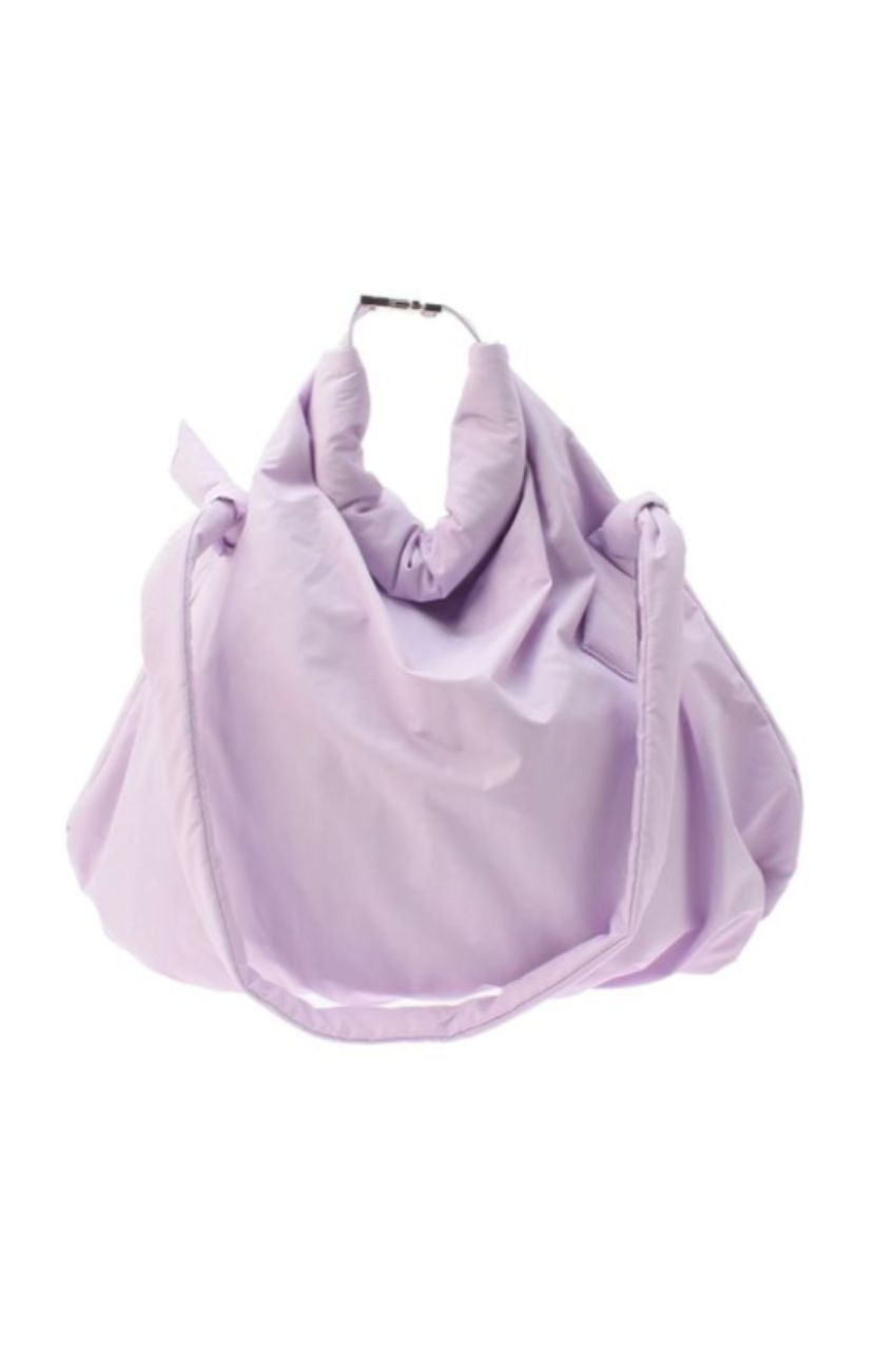 ELENDEEK - ビックショルダーバッグ(ラベンダー)モコモコ素材 / 2WAY