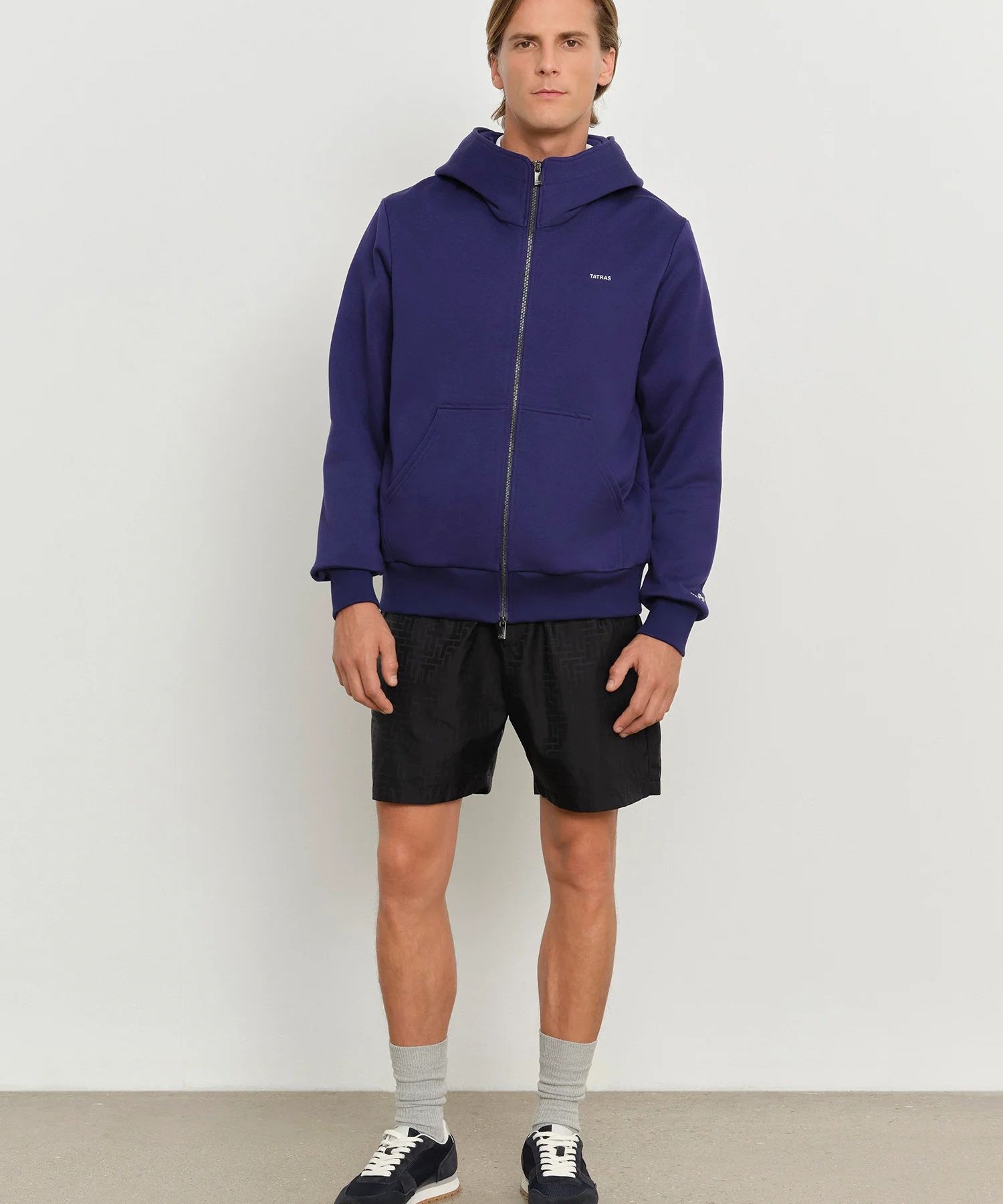 TATRAS - (MENS) FELDA フェルダ パーカー (ネイビー) 綿 / 胸の